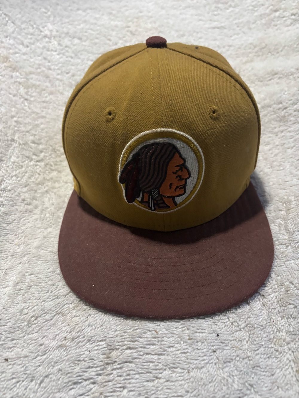 New Era Two-Tone Mustard and Brown 59FIFTY Fitted Cap
